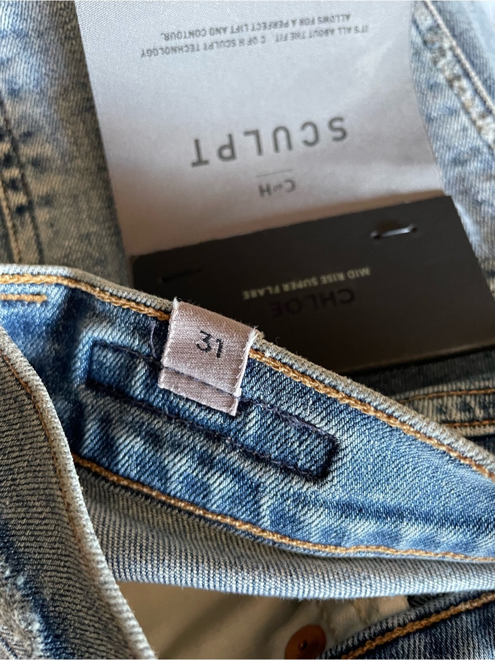Citizens Of Humanity Chloe Mid Rise Super Flare Denim Jeans Size 31 NWT - Picture 10 of 10